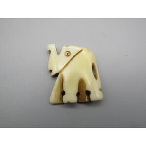 Vintage Carved Elephant Figurine Bead